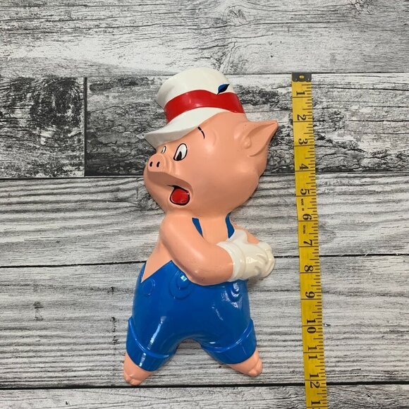 Rare Walt Disney Herstellung Germany 3 Little Pigs Plastic Wall Decor Art 3D - Picture 5 of 7